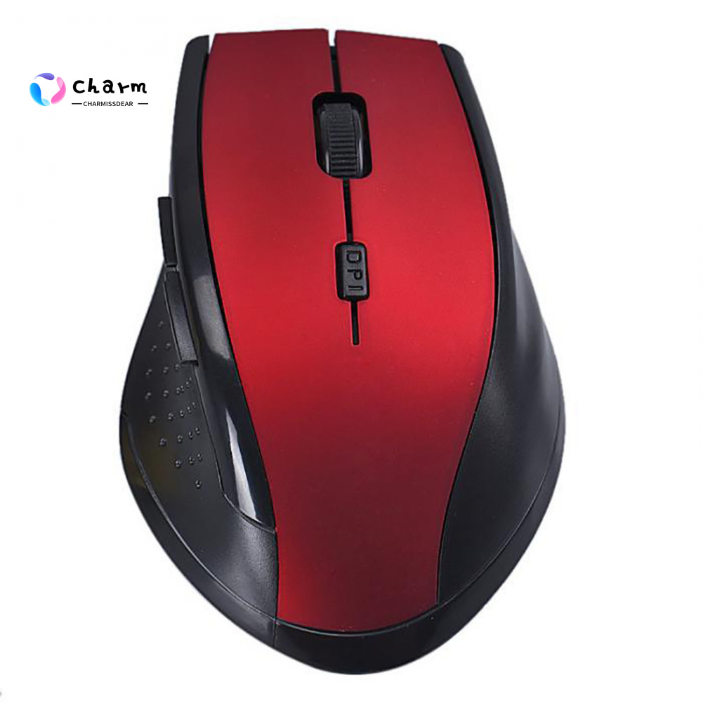 [CS] Stock PC Computer Laptop Ergonomic 6 Keys 3200DPI Optical 2.4GHz Wireless Gaming Mouse