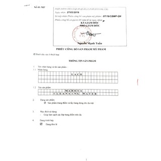 Nước Tẩy Trang Marosa