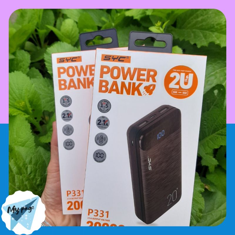 Pin Sạc Dự Phòng SYC Power Bank chính hãng dung lượng từ 10000 đến 20000Ahm
