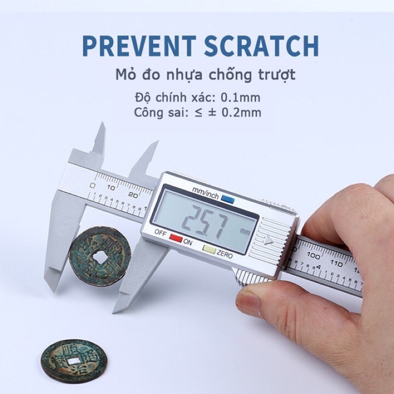 Thước Điện Tử,Thước Kẹp Điện Tử Sợi Nhựa Carbon