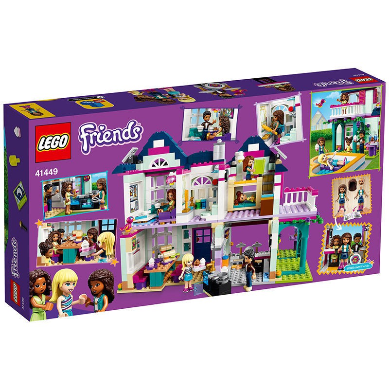 [Đảm bảo hàng chính hãng] LEGO Building Blocks, Good Friends Toys 41449 Ngôi nhà ấm áp của Andrea