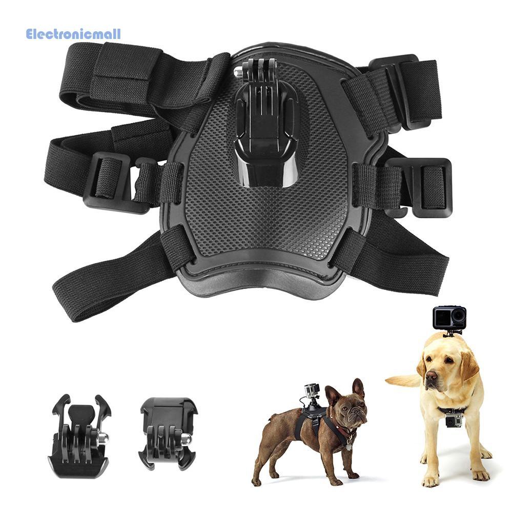 ElectronicMall01 Action Camera Dog Harness Mount Chest Strap for GoPro Hero 7 6 5 4 Xiaoyi