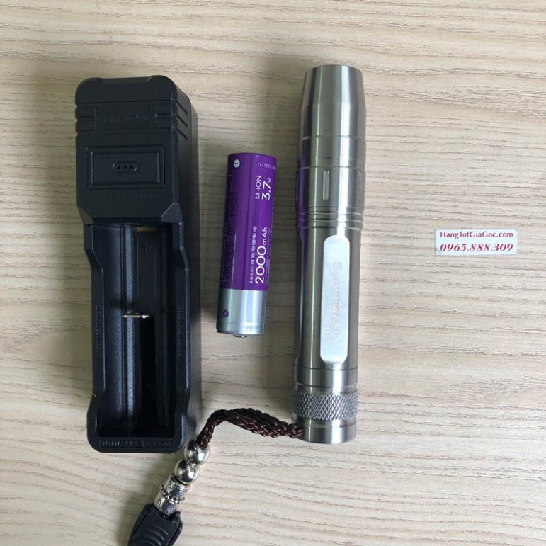 Đèn pin soi đá quý cao cấp Supfire S10 chính hãng, ánh sáng 3 màu trắng, vàng, tím