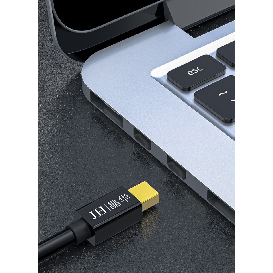 [Mã ELHACE giảm 4% đơn 300K] Cáp chuyển tín hiệu Mini Displayport ra HDMI dài 1m8 - Mini DP to HDMI 1m8