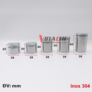 Ốc Chân Kính Inox - Chuyên dùng cho cầu thang kính