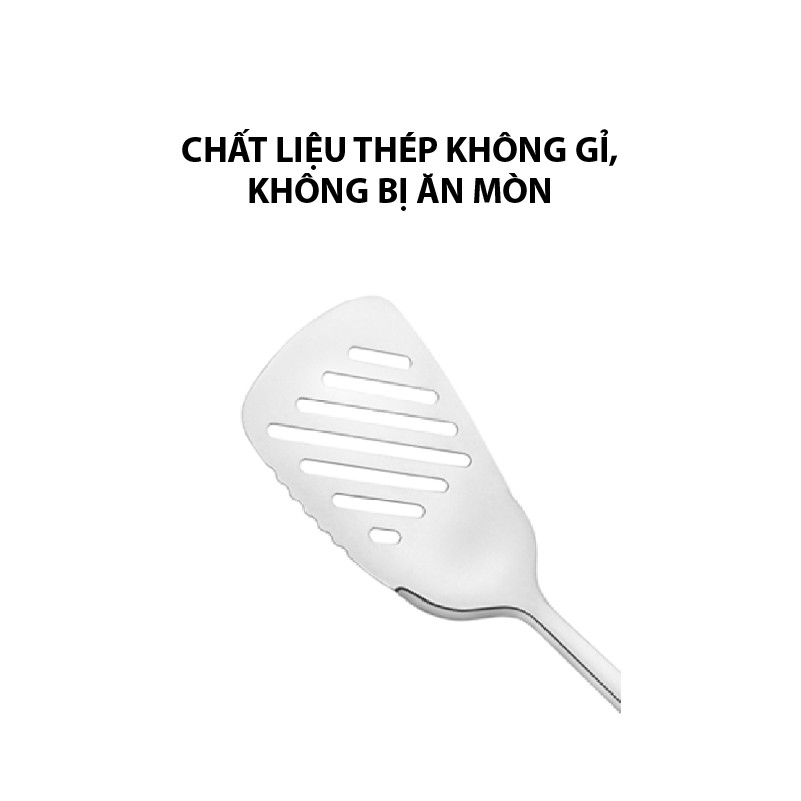 Vá xào thép không gỉ Moriitalia 32 cm - 008512