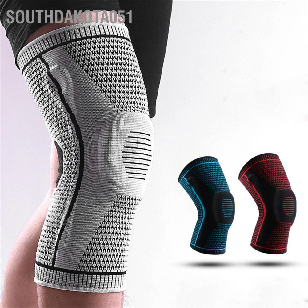 Southdakota051 2 Pack Sport Knee Sleeve Nonslip Professional Knitted Breathable Comfortable Brace for Running Joint Pain Relief