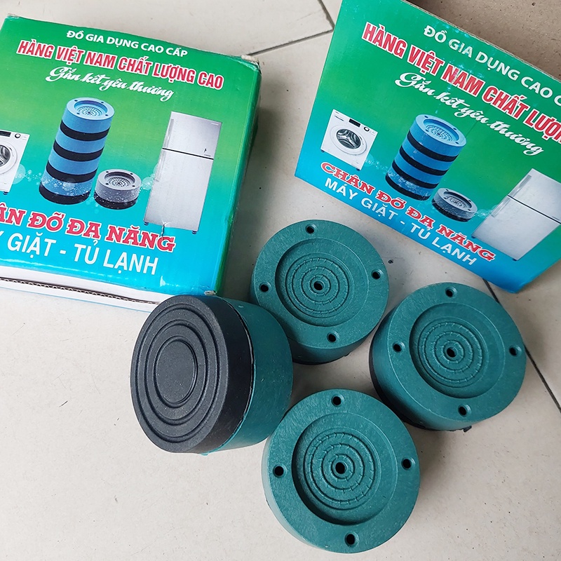 Bộ 4 Miếng Đệm Cao Su Cao Cấp Lót Chân Máy Giặt Chống Rung Chống Ồn
