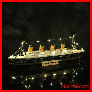 Đồ chơi lắp ráp gỗ 3D Mô hình Tàu R.M.S Titanic - Tặng kèm đèn Led trang trí