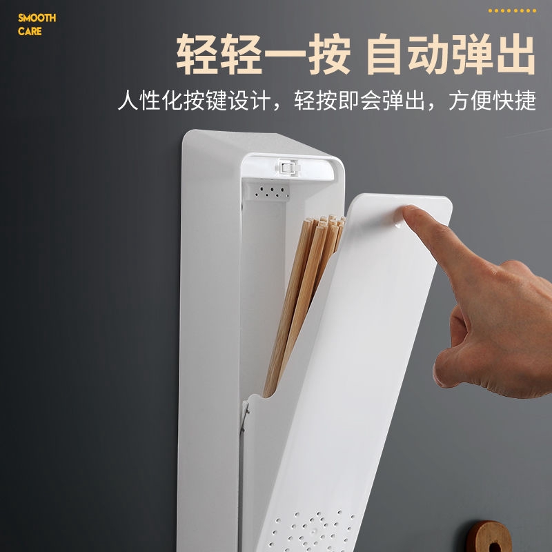 Ống đựng muỗng nĩa gắn tường đơn giản tiện dụng cho nhà bếp