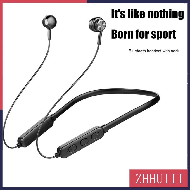 Tai Nghe Bluetooth 5.1 Đeo Cổ Chống Ồn Kiểu Dáng Thể Thao Kèm Phụ Kiện