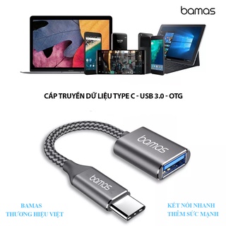 Cáp OTG Type C Bamas BC022- Cáp truyền dữ liệu type C sang USB 3.0