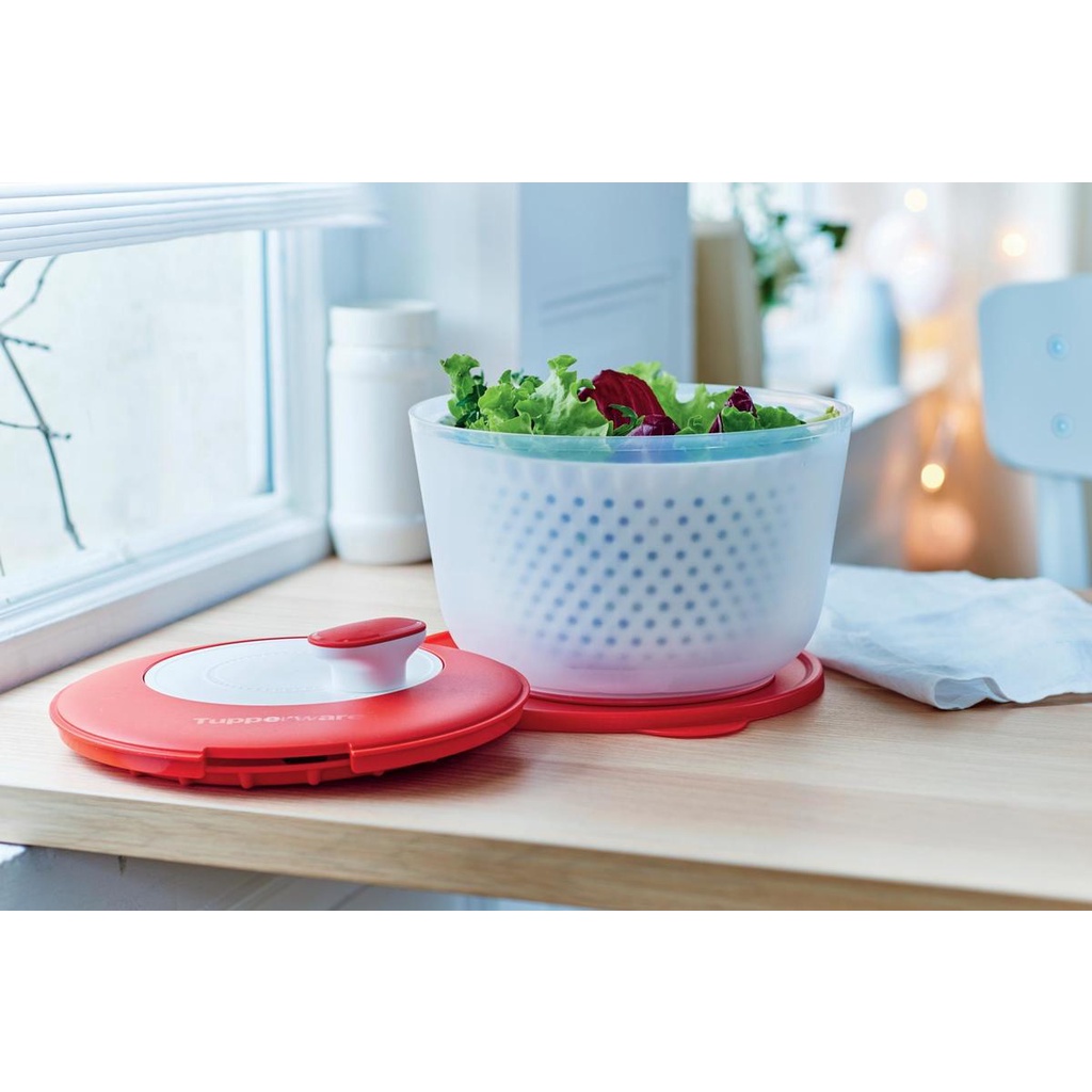 Dụng cụ quay rau Tupperware Spinning Chef - Hàng chính hãng - Bảo hành trọn đời - Nhựa nguyên sinh, an toàn cho sức khỏe