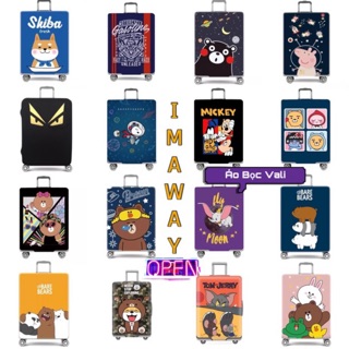 ÁO BỌC VALI 1 - 12 , THUN CO GIẢN TỐT , có đủ size  ❤️ CÓ CLIP - BẢNG SIZE CỤ THỂ