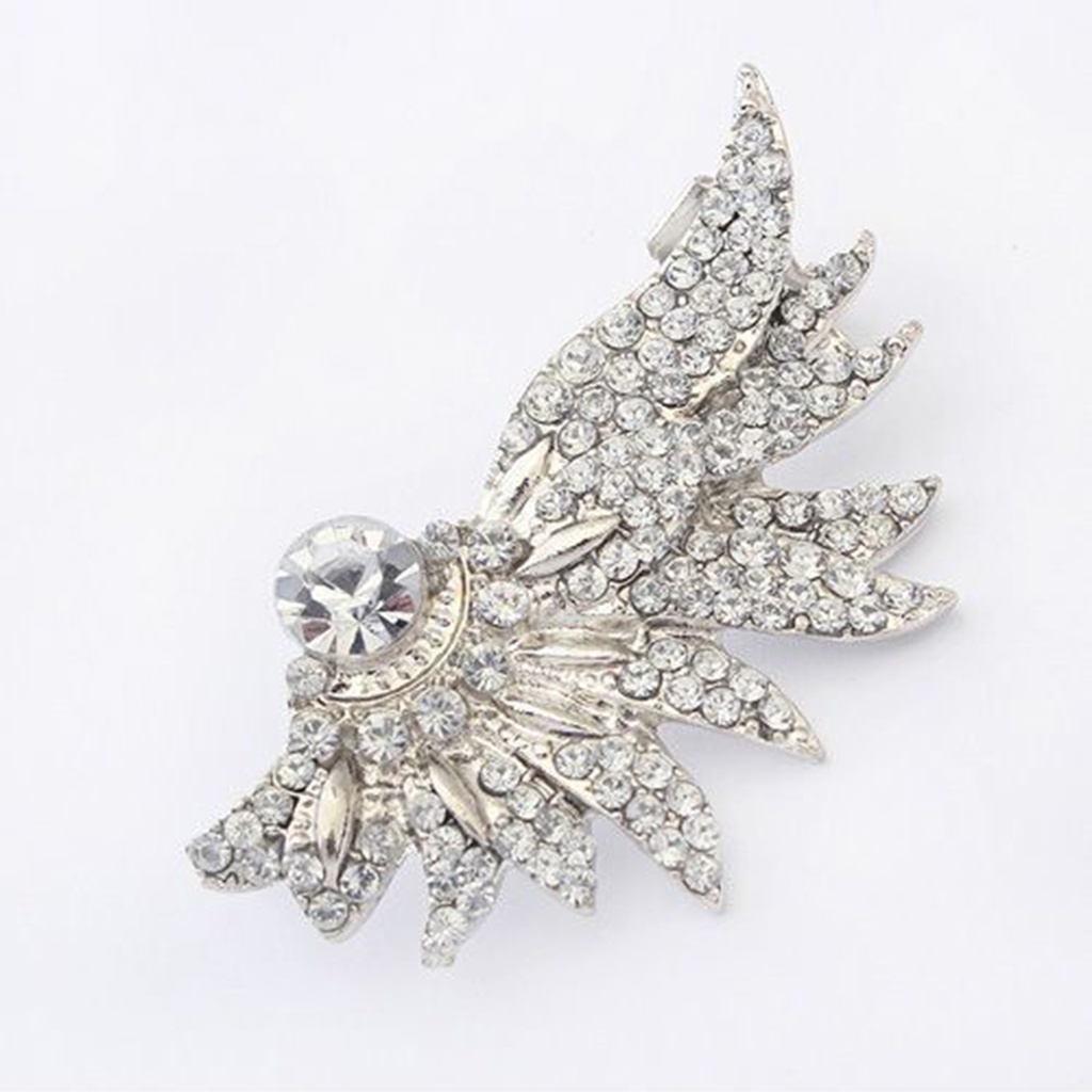 Khuyên tai trái đơn kiểu dáng đôi cánh cá tính sang trọng dành cho nữ