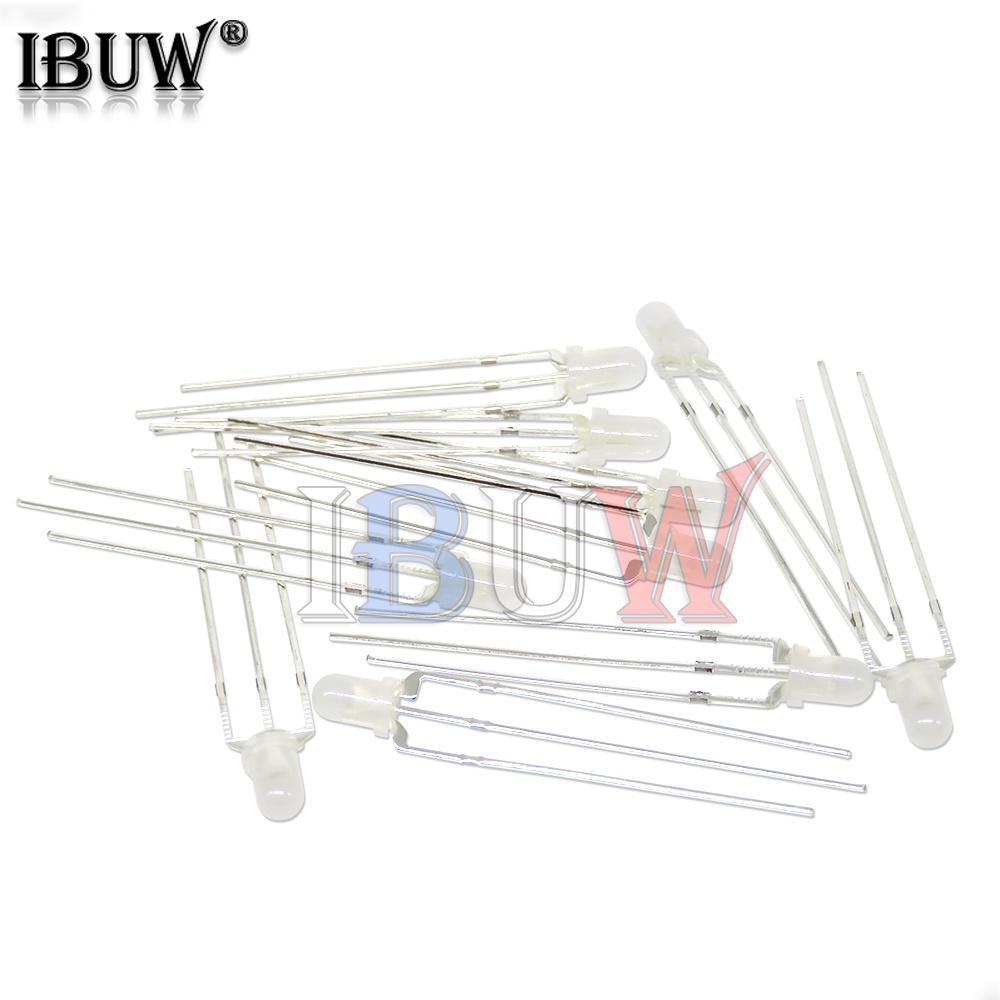 Set 100 Điốt Đèn LED Hình Tròn 3MM 5MM Hai Màu Sắc Chuyên Dụng