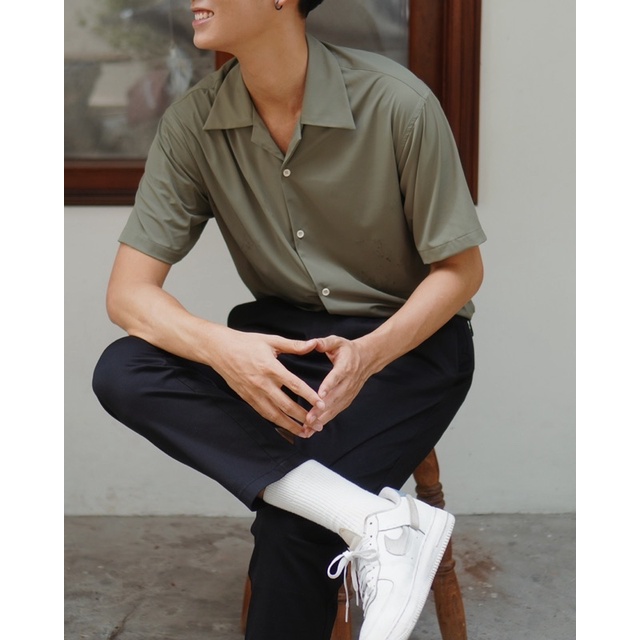 [HÀNG THIẾT KẾ] Áo sơ mi Simon Cuban Shirt, Thiết kế cổ cuban, Chất liệu mềm mại, thoáng mát | BigBuy360 - bigbuy360.vn