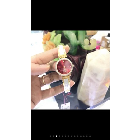 Đồng hồ nữ SUNRISE 9957SA Đính đá sang trọng Kính Sapphire chống xước chống nước