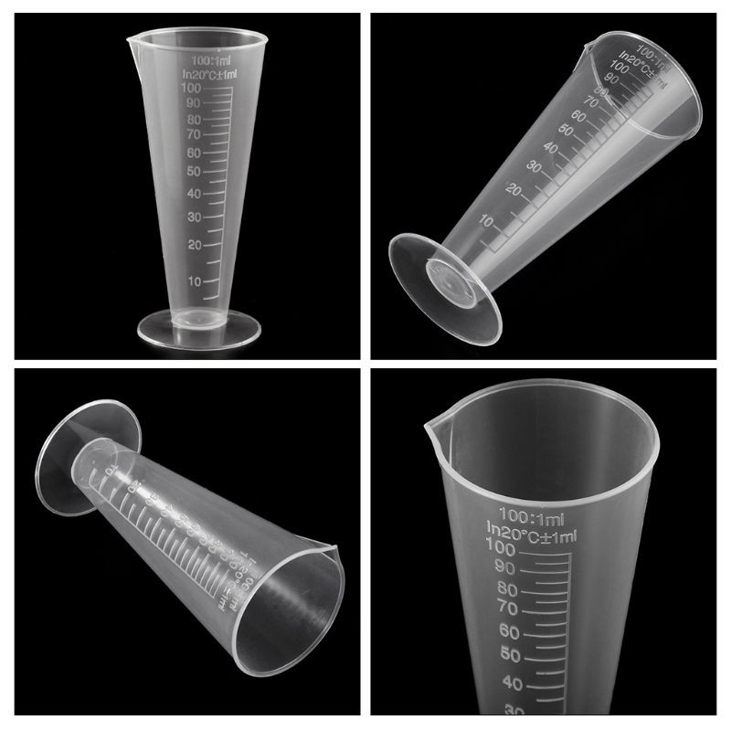 Goodx 1pc 100ml Lib Bottle Lab Kitchen Plastic Measure Cup