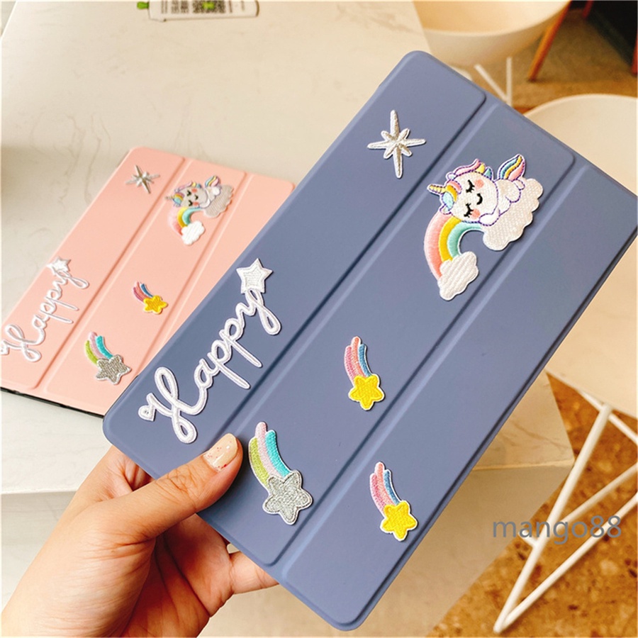 Bao da máy tính bảng in họa tiết kỳ lân cho Samsung Galaxy Tab A 8.0 2019 T290 T295