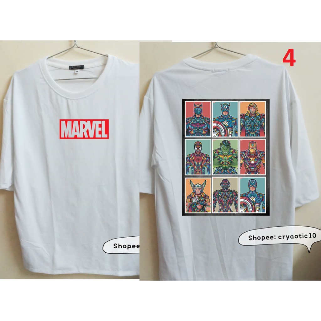 [NHIỀU MẪU - CÓ SIZE] Áo tay lửng Marvel Avengers End Game Iron Man Captain America unisex