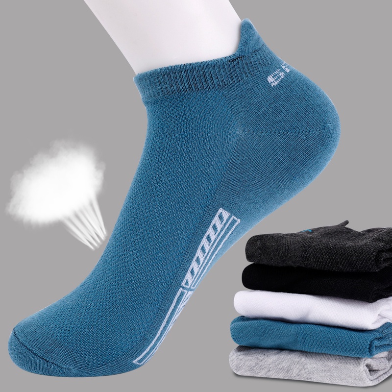 Vớ Cotton Mềm Mại Thoáng Khí Thấm Hút Mồ Hôi Chống Trượt Cho Nam