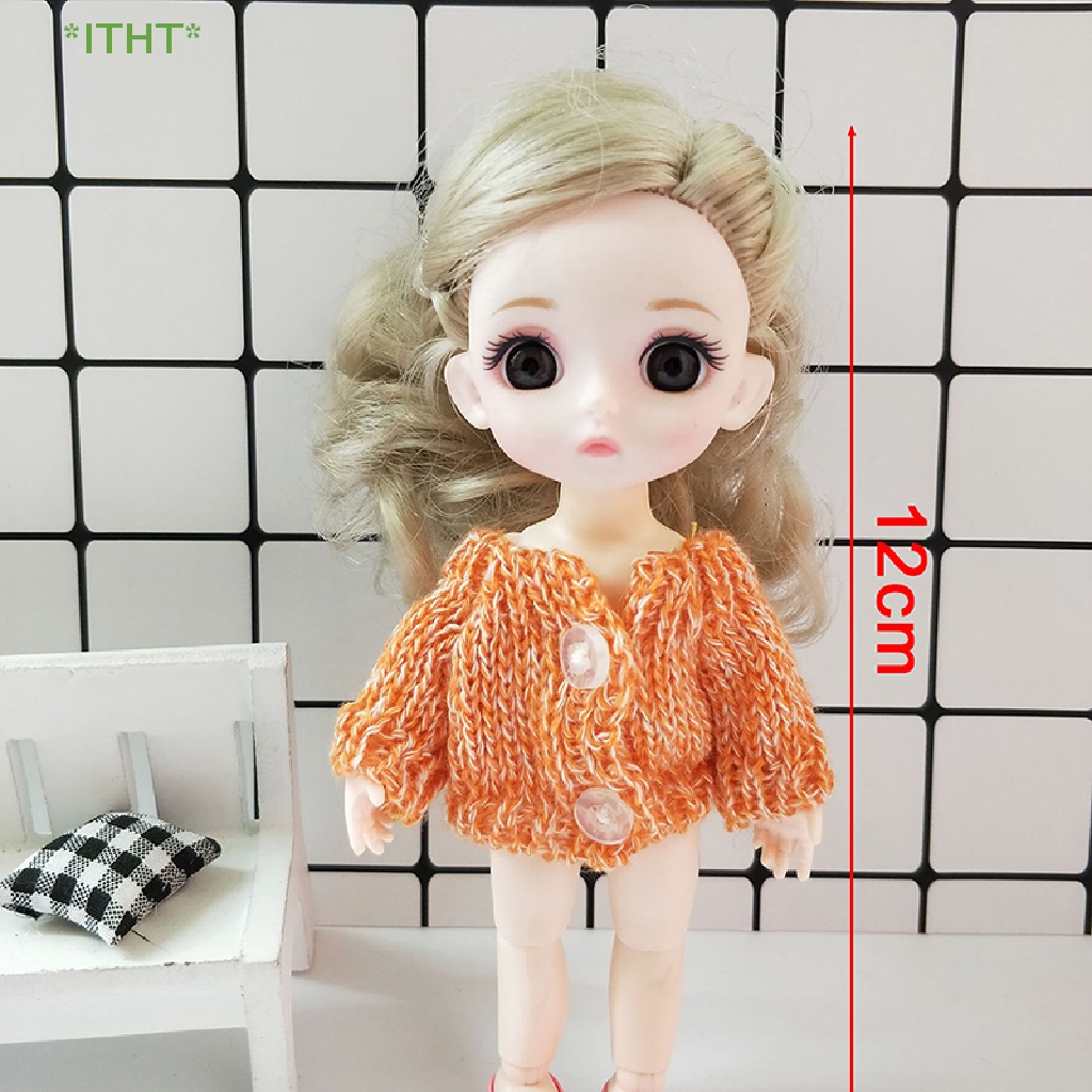 1 Bộ Quần Áo Dài Tay Dễ Thương Cho Búp Bê OB11 Obitsu Mới