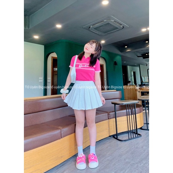 (T.U Bigsize 50-75kg) Áo Polo Dáng Ngắn Len Mongtoghi Barbia Hàng QCCC