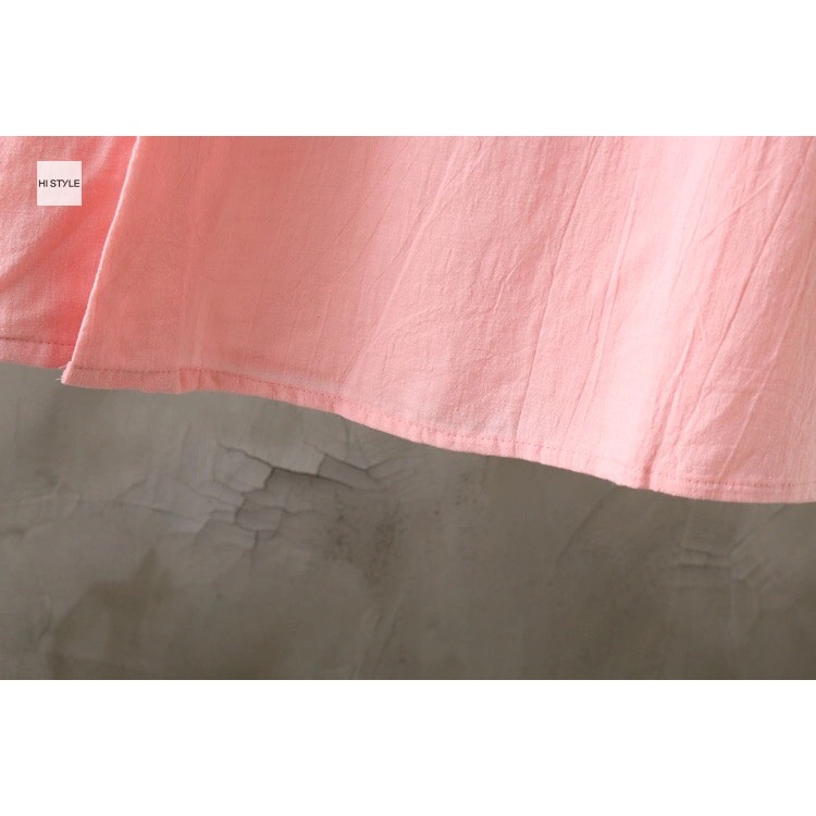 Áo sơ mi Hán Phục Cách Tân lỡ tay form dáng rộng 100% Cotton linen Thời Trang sơ mi freesize