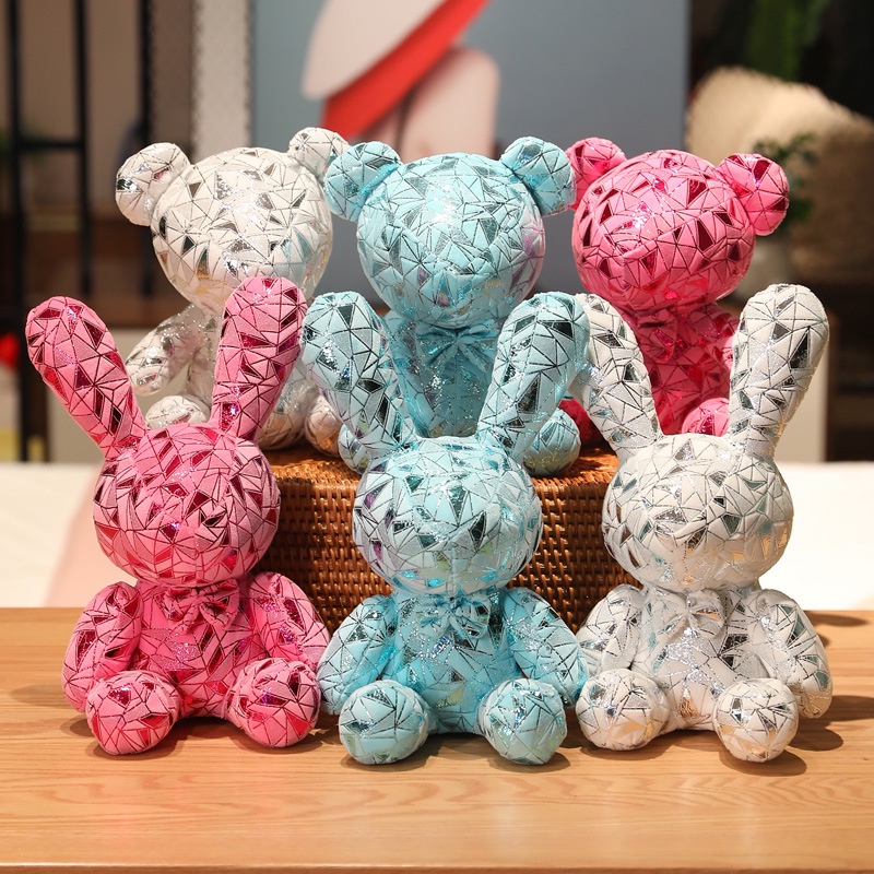 Móc Khóa Hình Kẹo/Gấu/Thỏ Nhồi Bông 12CM Dễ Thương Cho Bé