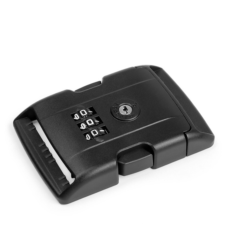 QQ Ổ Khóa Mật Khẩu Bằng Nhựa Màu Đen Chống Trộm An Toàn Tiện Dụng Mang Theo Du Lịch