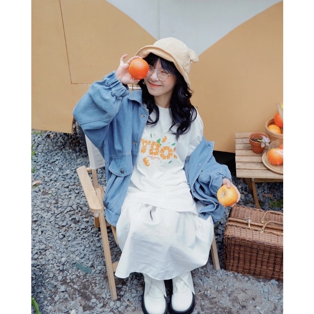 Áo thun tay lỡ Unisex ORANGE TBO - TBO Brand chính hãng