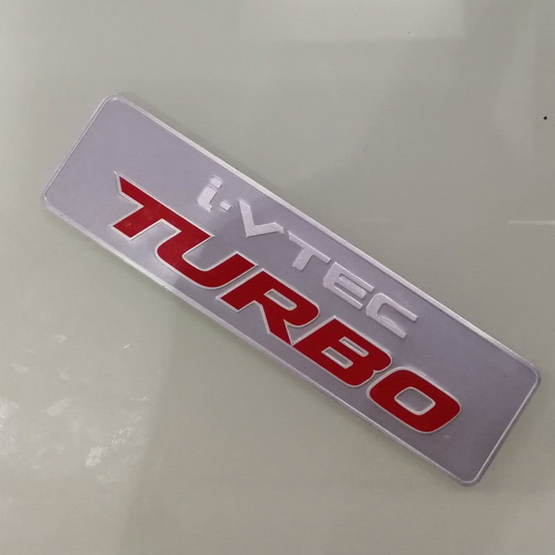 Huy hiệu " I vtec turbo " cho xe Honda Odyssey City Civic the ordinary