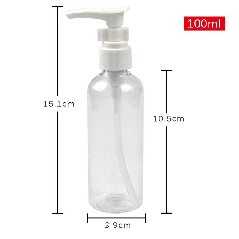 Chai Nhựa Pet Vòi Nhấn - Chiết Mỹ Phẩm (Dầu Gội, Sửa Tắm, Gel Rửa Tay)