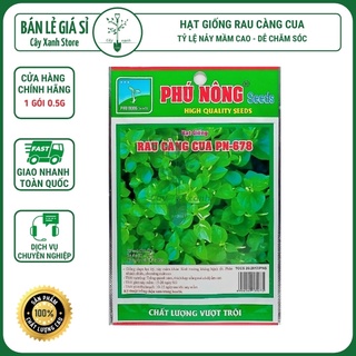 Hạt Giống Rau Càng Cua Dễ Trồng - Phú Nông Seeds - Key: Đất sạch, Phân Bón, Hữu Cơ, Xơ Dừa