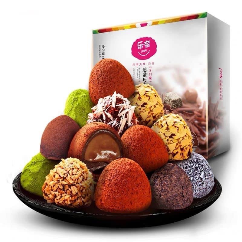 [Sẵn mới] Nama socola LENAI 408g mix 8 vị (khoảng 50 viên)