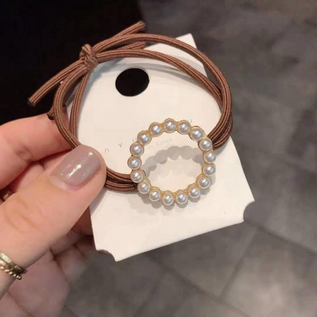 Dây buộc tóc hình tròn phong cách Hàn Quốc thời trang cho nữ