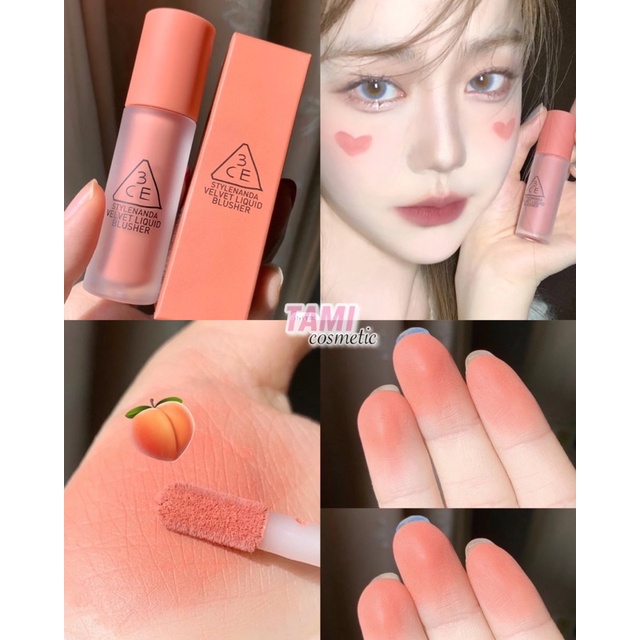 MÁ HỒNG KEM 3CE VELVET LIQUID BLUSHER