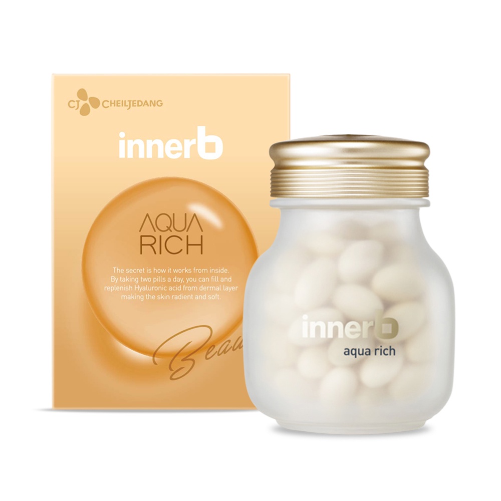 Bộ đôi thực phẩm bảo vệ sức khỏe InnerB Aqua Rich Doubleup (56 viên) &amp; InnerB Snow White 56 viên