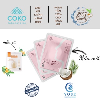 MẶT NẠ DA SINH HỌC DƯỠNG TRẮNG TỐI ƯU COKO UV-plus Bio Skin Nanocell Mask