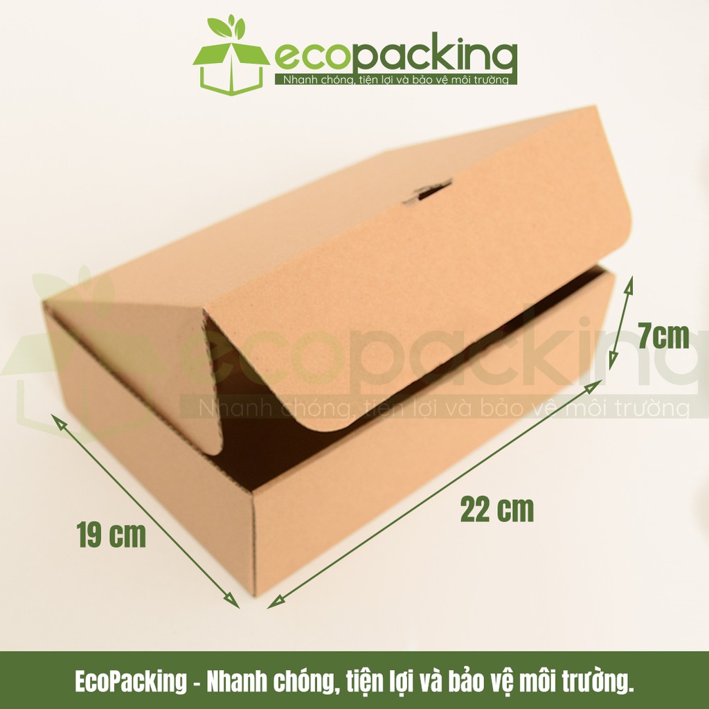 [XẢ KHO] Combo 50 hộp carton đựng quần áo size 22x19x7 cm