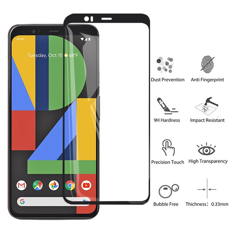 Set 2 kính cường lực toàn màn hình chuyên dụng cho Google Pixel 4 Xl 4a 4g 4xl Pixel4 Xl 4a 4xl