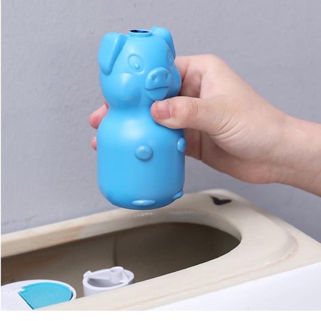 [HÀNG XỊN] COMBO 5 Lọ Thả Bồn Cầu Hình Con Lợn Tiện Lợi Giá Rẻ - Tẩy Ố, Làm Trắng, Diệt Khuẩn, Khử Mùi Bồn Cầu