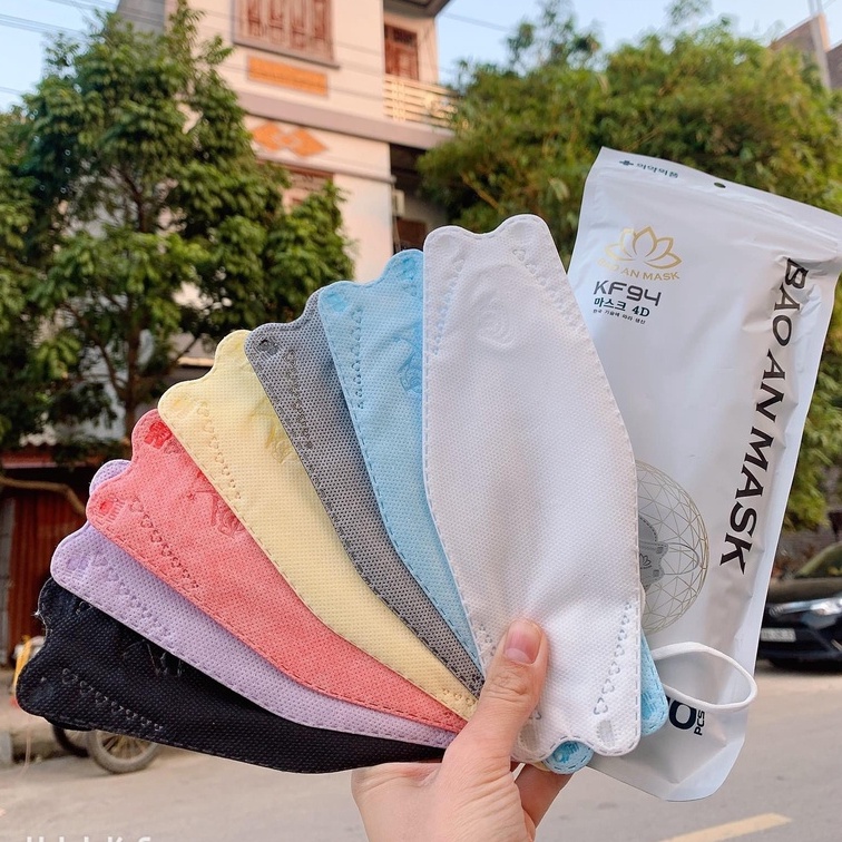 Set 50 Chiếc Khẩu trang 4 Lớp KF94 (5 màu) Chống Bụi Mịn, Kháng Khuẩn Hàng Cao Cấp Chibishopsince2018