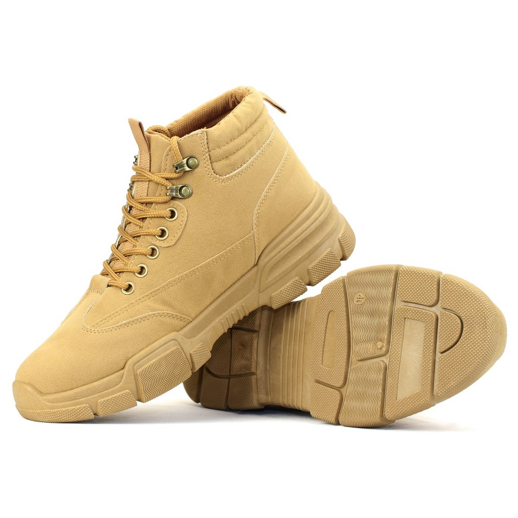 Giày Boots Da Lộn Cực Chất BCC001 - Nâu | BigBuy360 - bigbuy360.vn