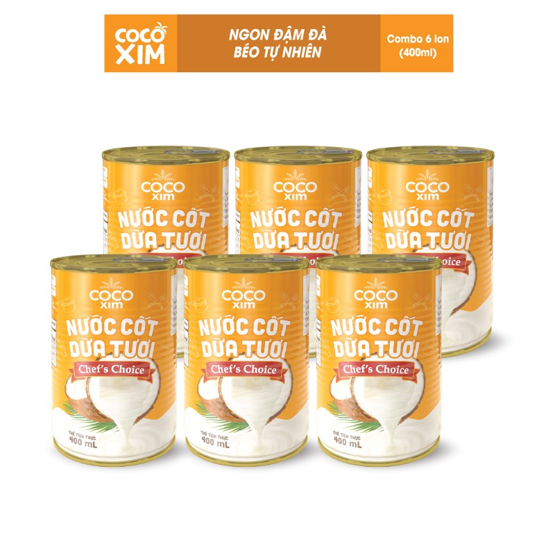 Nước cốt dừa Chef's Choice Cocoxim dung tích 400ml/Hộp | BigBuy360 - bigbuy360.vn