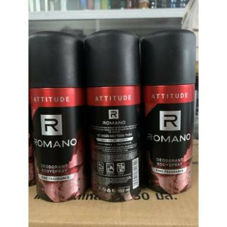 150ml Xịt Khử Mùi Toàn Thân Romano Attitude ( mầu đỏ )