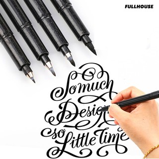 HOUSE🌼🌼Soft Pen Copybook Calligraphy Art Design Check Sketch Refillable Brush with Ink