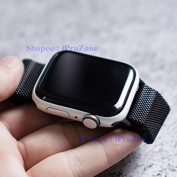 Dán Skin  giả thép , trắng sứ cho Apple Watch Series 1 , 2 , 3 ,4 , Series 5 , Series 6 , SE Phục hồi máy xước