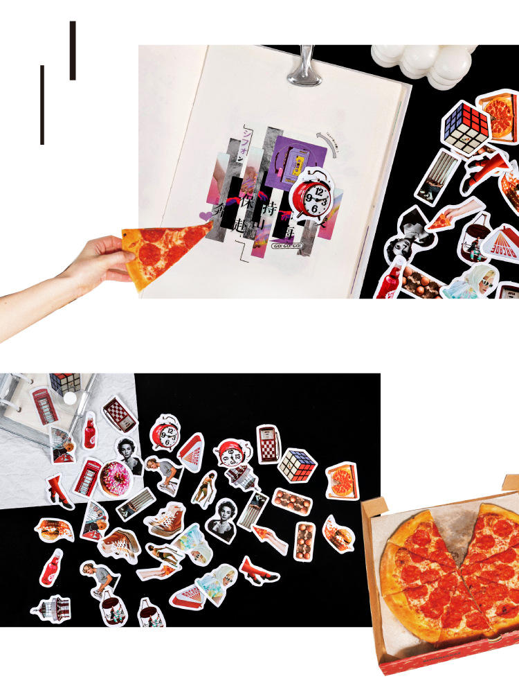 Set 46 Miếng Dán Trang Trí Dễ Thương